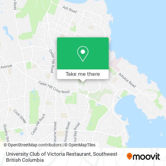 University Club of Victoria Restaurant map