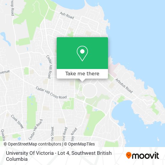 University Of Victoria - Lot 4 map