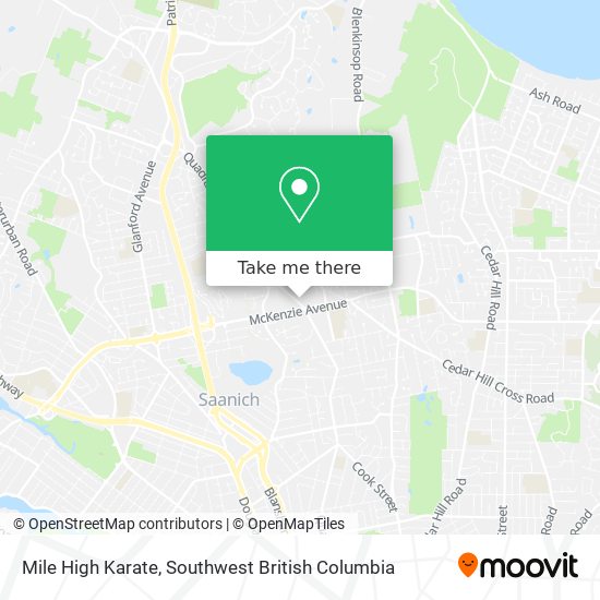 Mile High Karate map