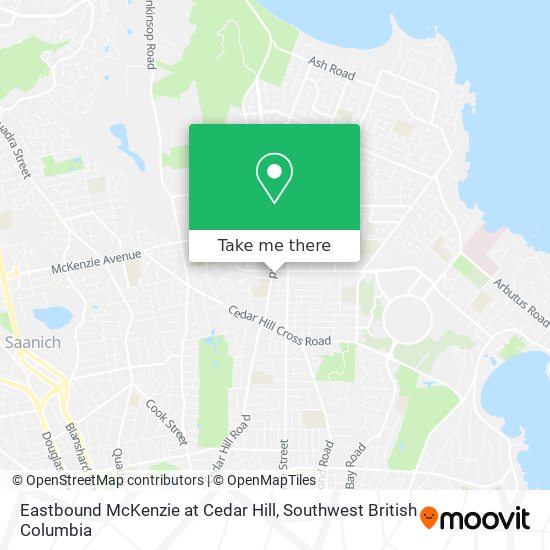 Eastbound McKenzie at Cedar Hill plan