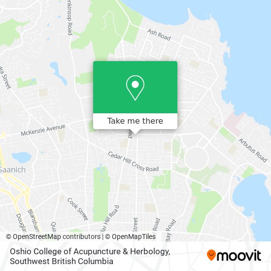 Oshio College of Acupuncture & Herbology map
