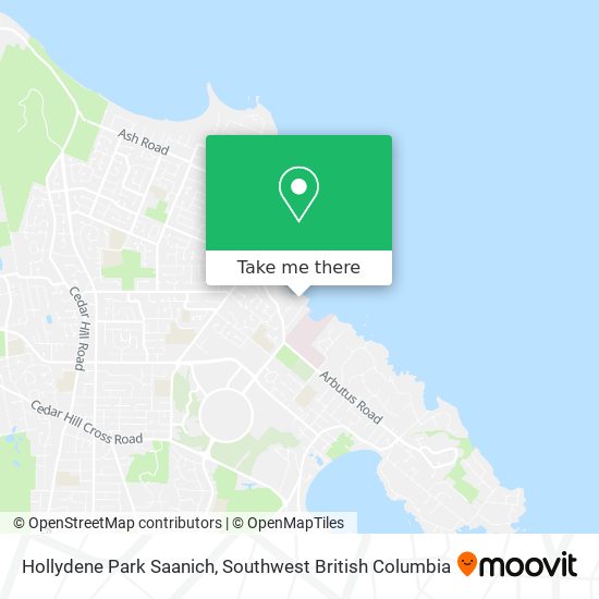 Hollydene Park Saanich map