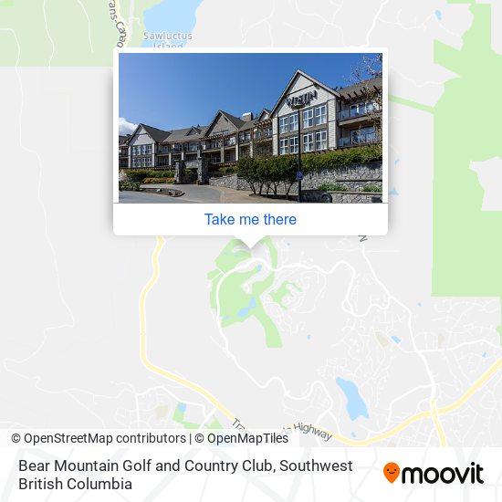 Bear Mountain Golf and Country Club map