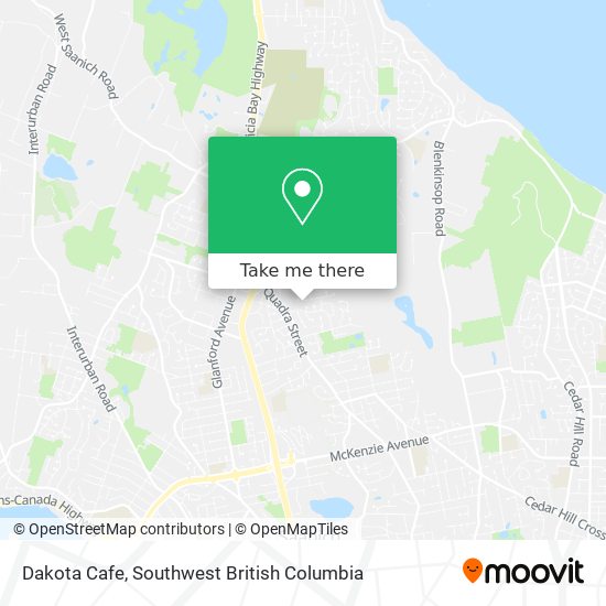 Dakota Cafe map