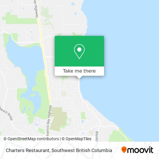 Charters Restaurant map