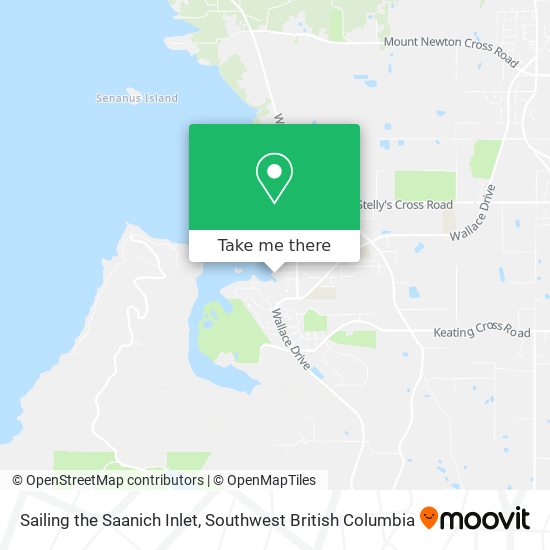Sailing the Saanich Inlet map