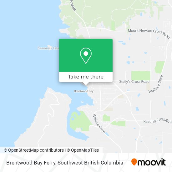 Brentwood Bay Ferry map