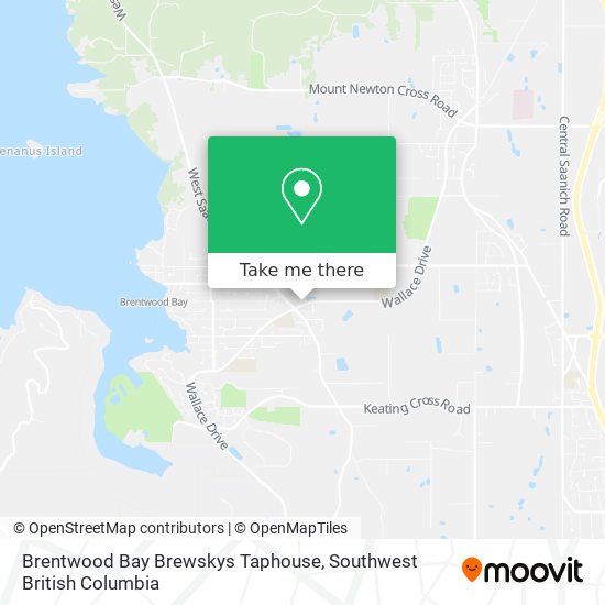 Brentwood Bay Brewskys Taphouse map