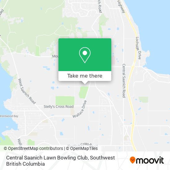 Central Saanich Lawn Bowling Club map