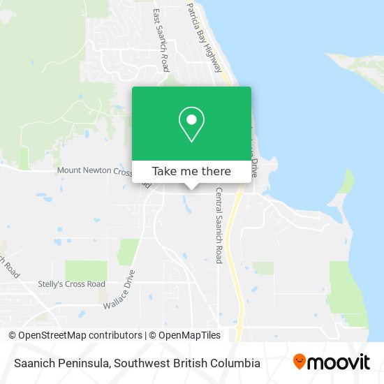 Saanich Peninsula map