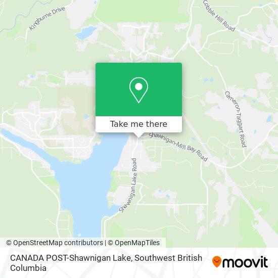 CANADA POST-Shawnigan Lake map