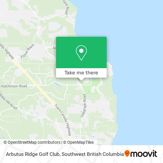 Arbutus Ridge Golf Club map