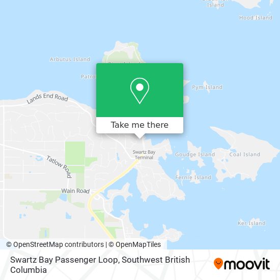 Swartz Bay Passenger Loop map