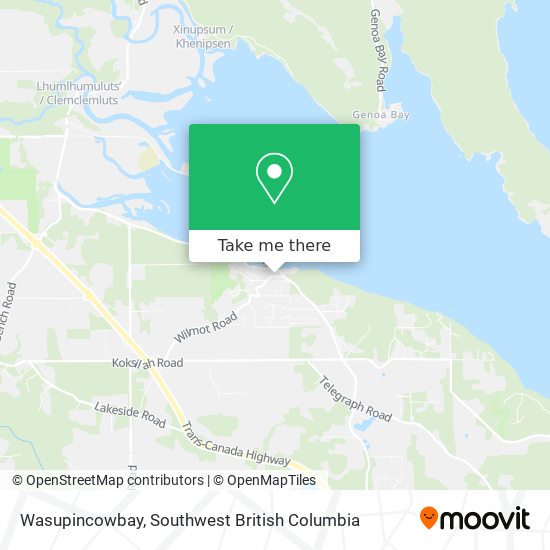 Wasupincowbay map