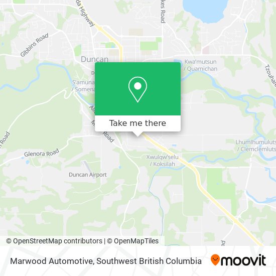 Marwood Automotive map