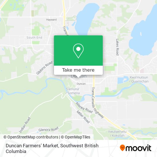 Duncan Farmers' Market map
