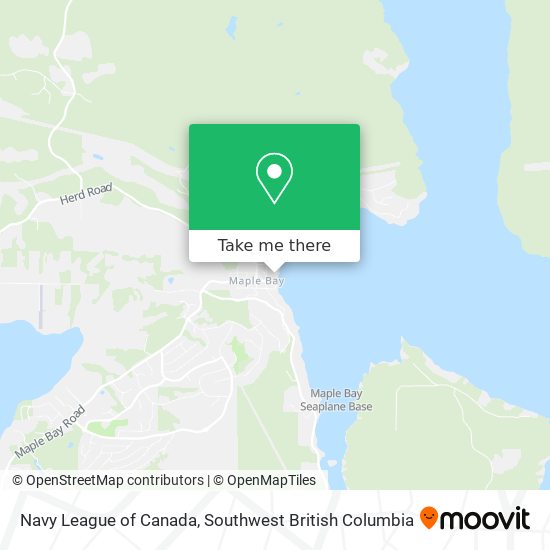 Navy League of Canada map