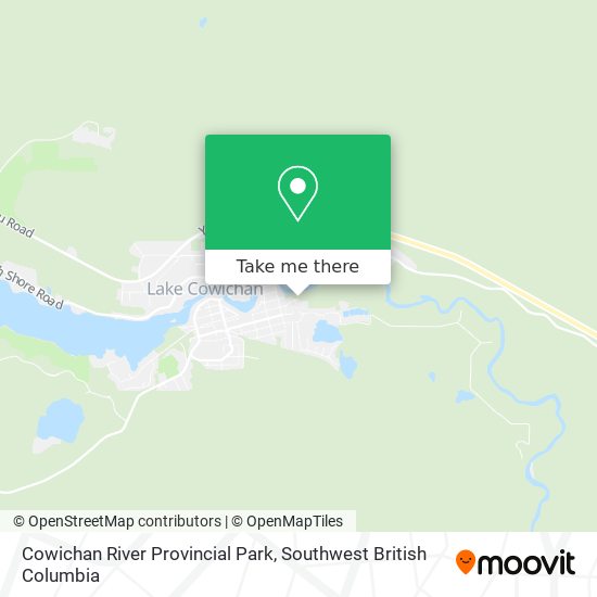 Cowichan River Provincial Park map