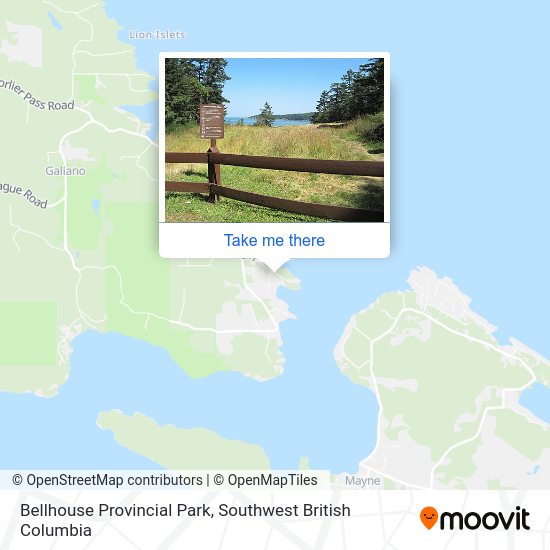Bellhouse Provincial Park map