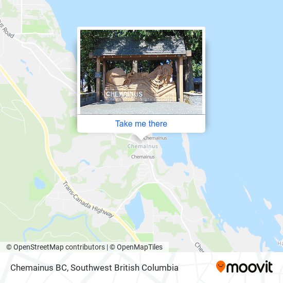 Chemainus BC map