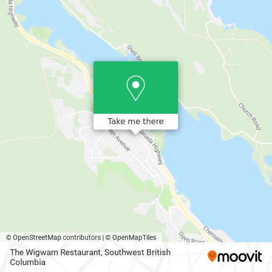 The Wigwam Restaurant map