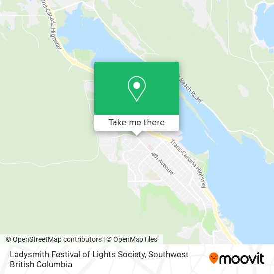 Ladysmith Festival of Lights Society map