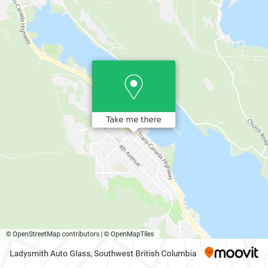 Ladysmith Auto Glass map