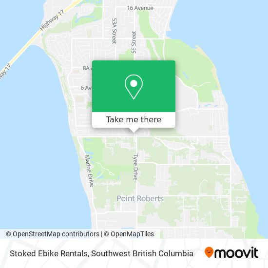 Stoked Ebike Rentals map