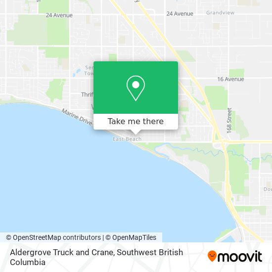 Aldergrove Truck and Crane map