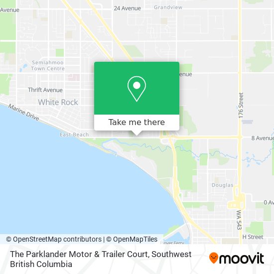 The Parklander Motor & Trailer Court map