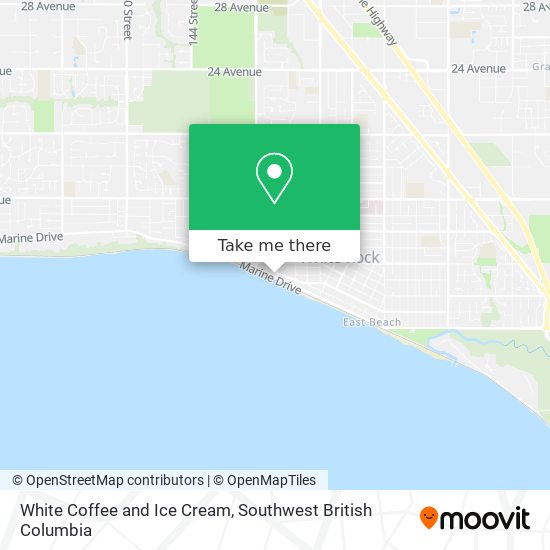 White Coffee and Ice Cream map