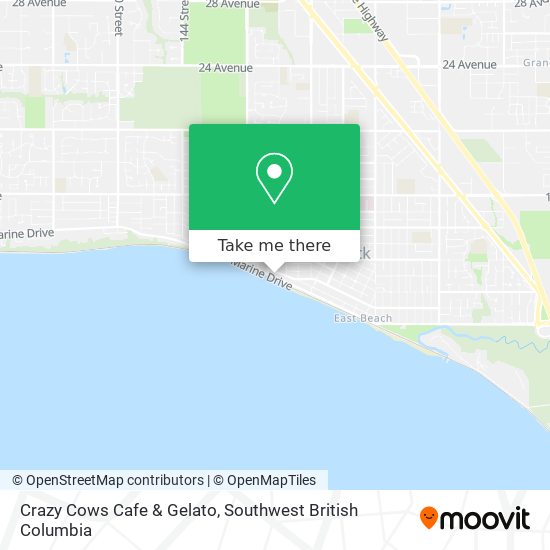 Crazy Cows Cafe & Gelato map