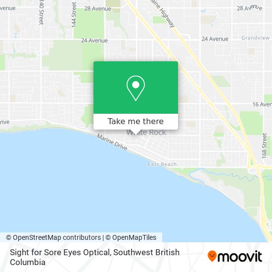 Sight for Sore Eyes Optical map