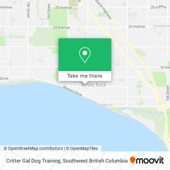 Critter Gal Dog Training map