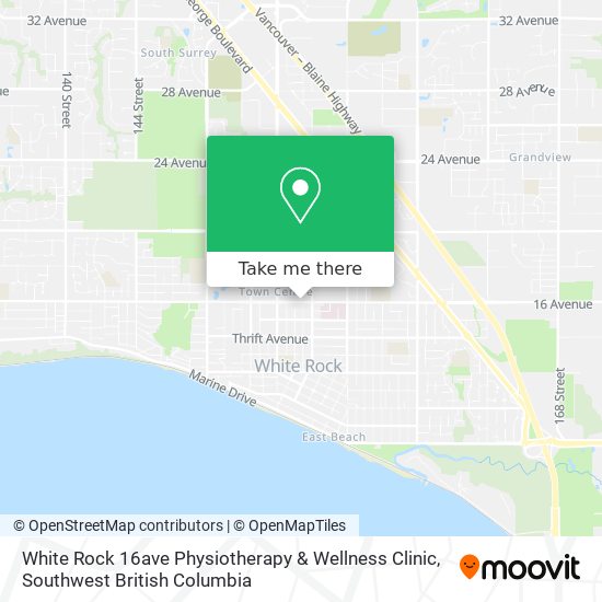 White Rock 16ave Physiotherapy & Wellness Clinic plan