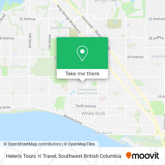 Helen's Tours 'n' Travel map