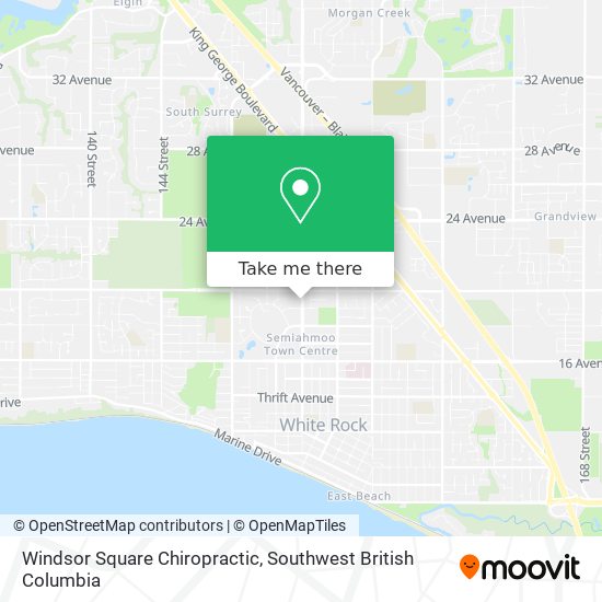 Windsor Square Chiropractic map