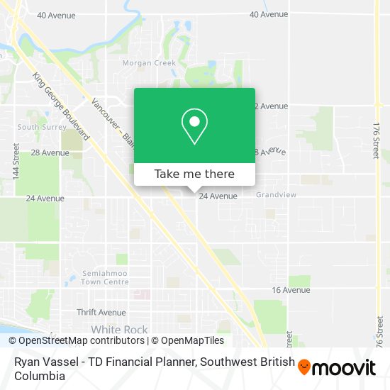 Ryan Vassel - TD Financial Planner map