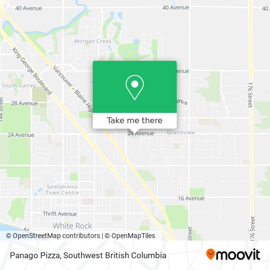 Panago Pizza map