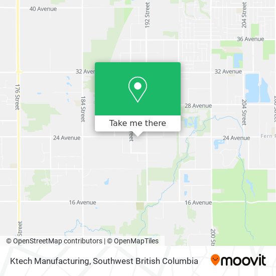 Ktech Manufacturing map