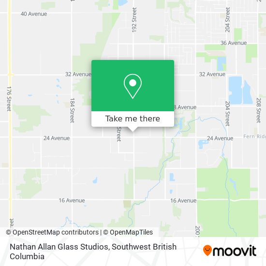 Nathan Allan Glass Studios map