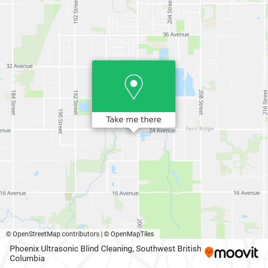 Phoenix Ultrasonic Blind Cleaning map