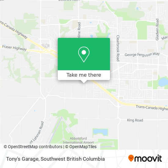 Tony's Garage map