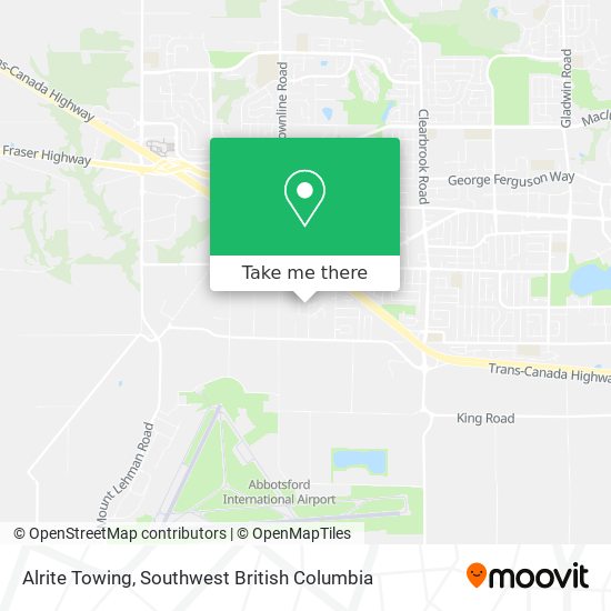 Alrite Towing map