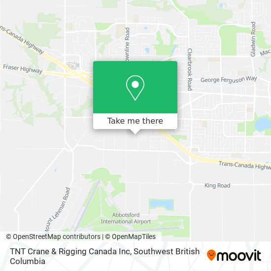 TNT Crane & Rigging Canada Inc map