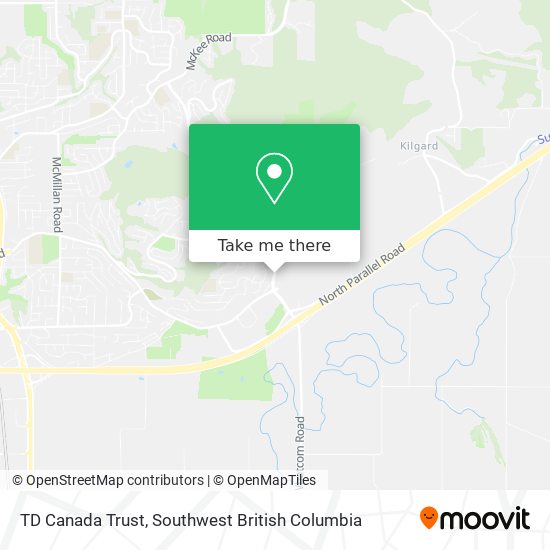 TD Canada Trust map