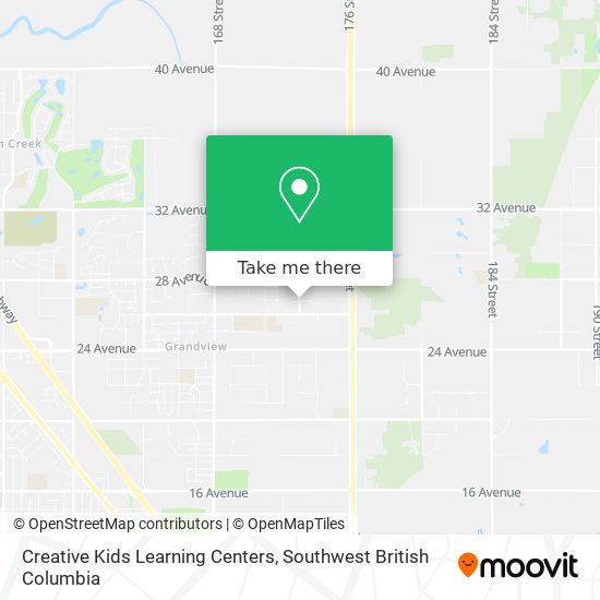 Creative Kids Learning Centers map