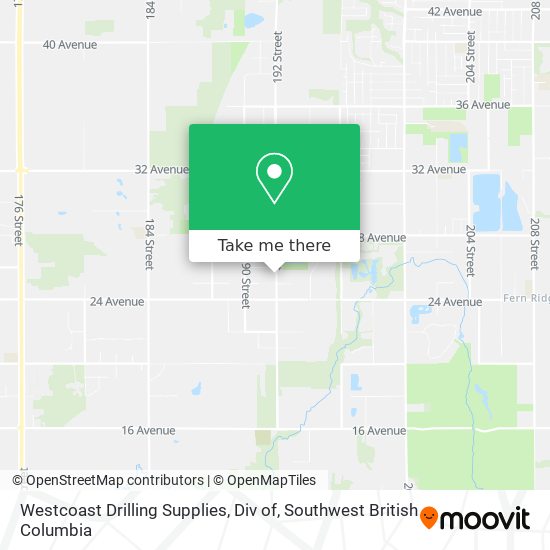 Westcoast Drilling Supplies, Div of map