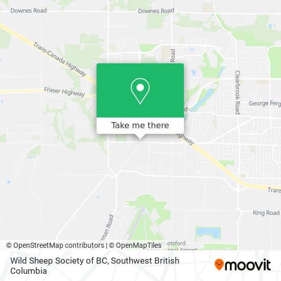 Wild Sheep Society of BC map