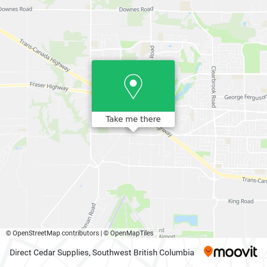 Direct Cedar Supplies map